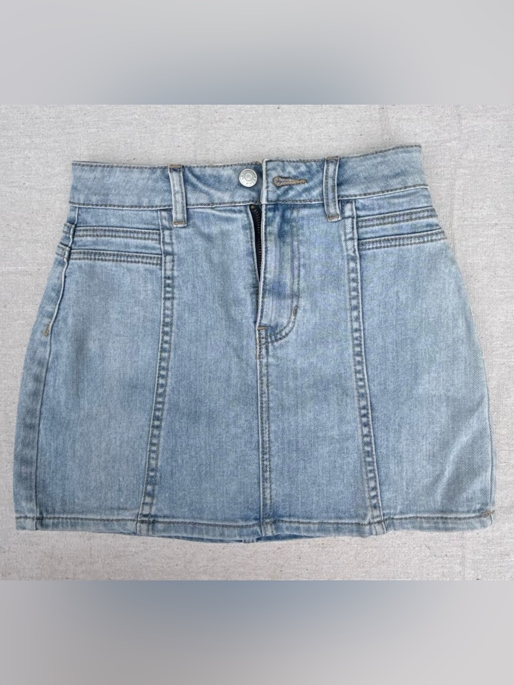 PacSun Light Blue Denim Mini Skirt